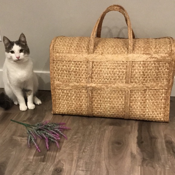 OVERSIZED woven palm beach bag!! 🌊😍☀️ - Picture 6 of 13